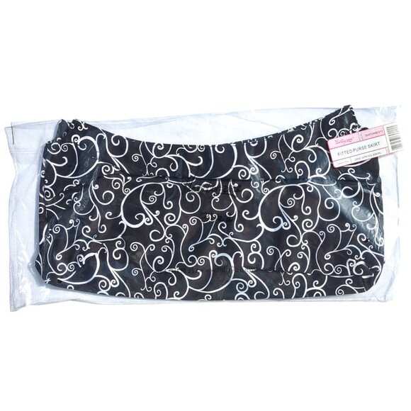 Thirty-One Fitted Purse Skirt Interchangeable Bag Cover Set of 3 Black Pink Red - Picture 8 of 14